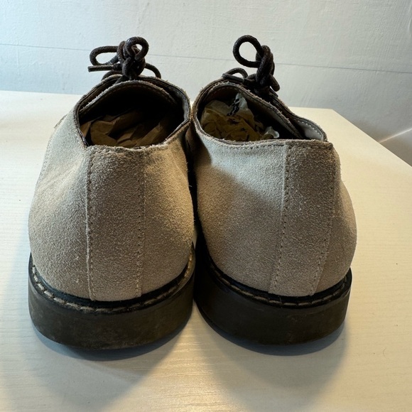Men’s Banana Republic Tan Suede Leather Brown Lace Casual Dress Shoe size 9 - Picture 4 of 13